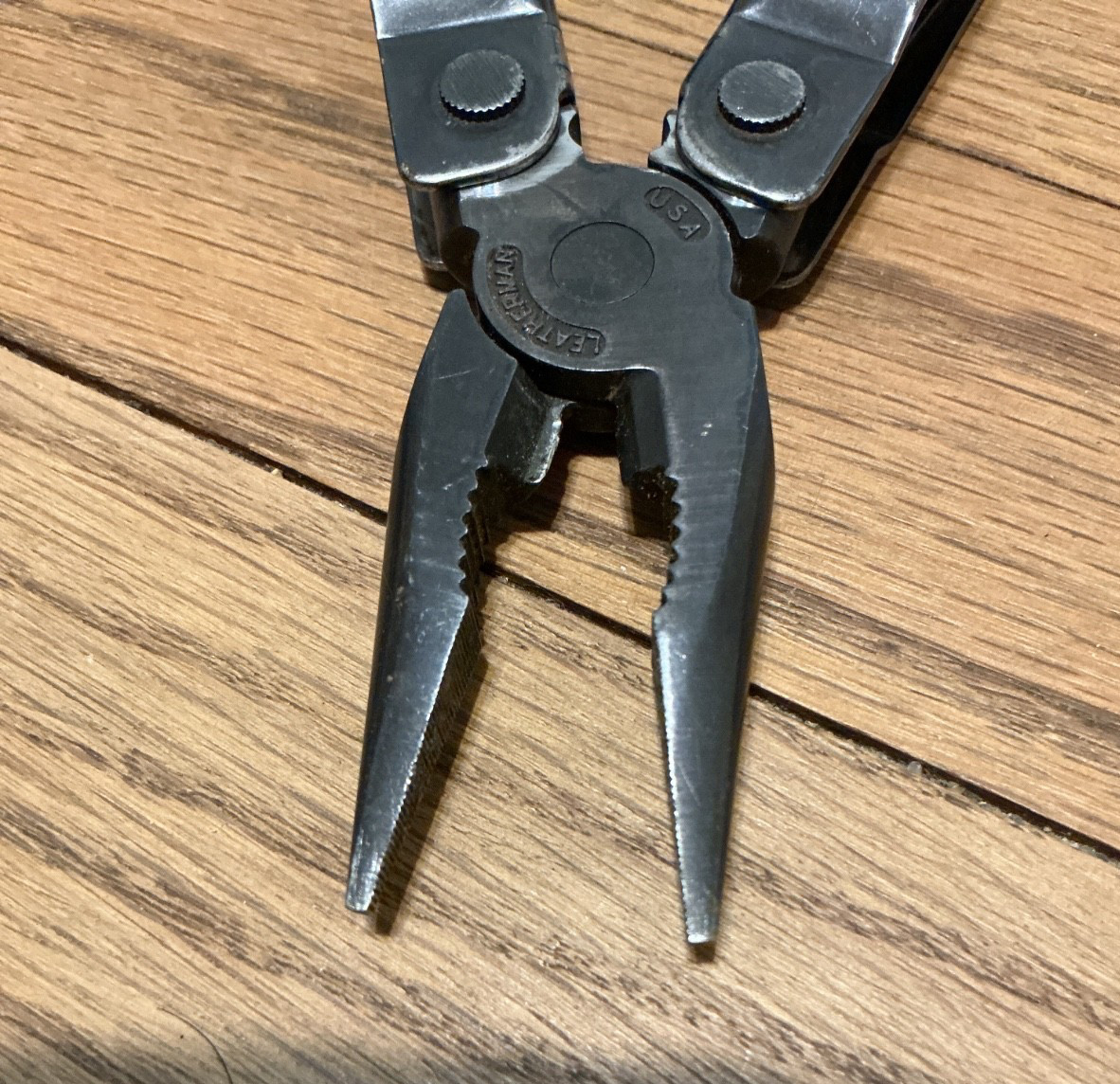 Leatherman Super Tool black oxide with leather sheath, USA made, original