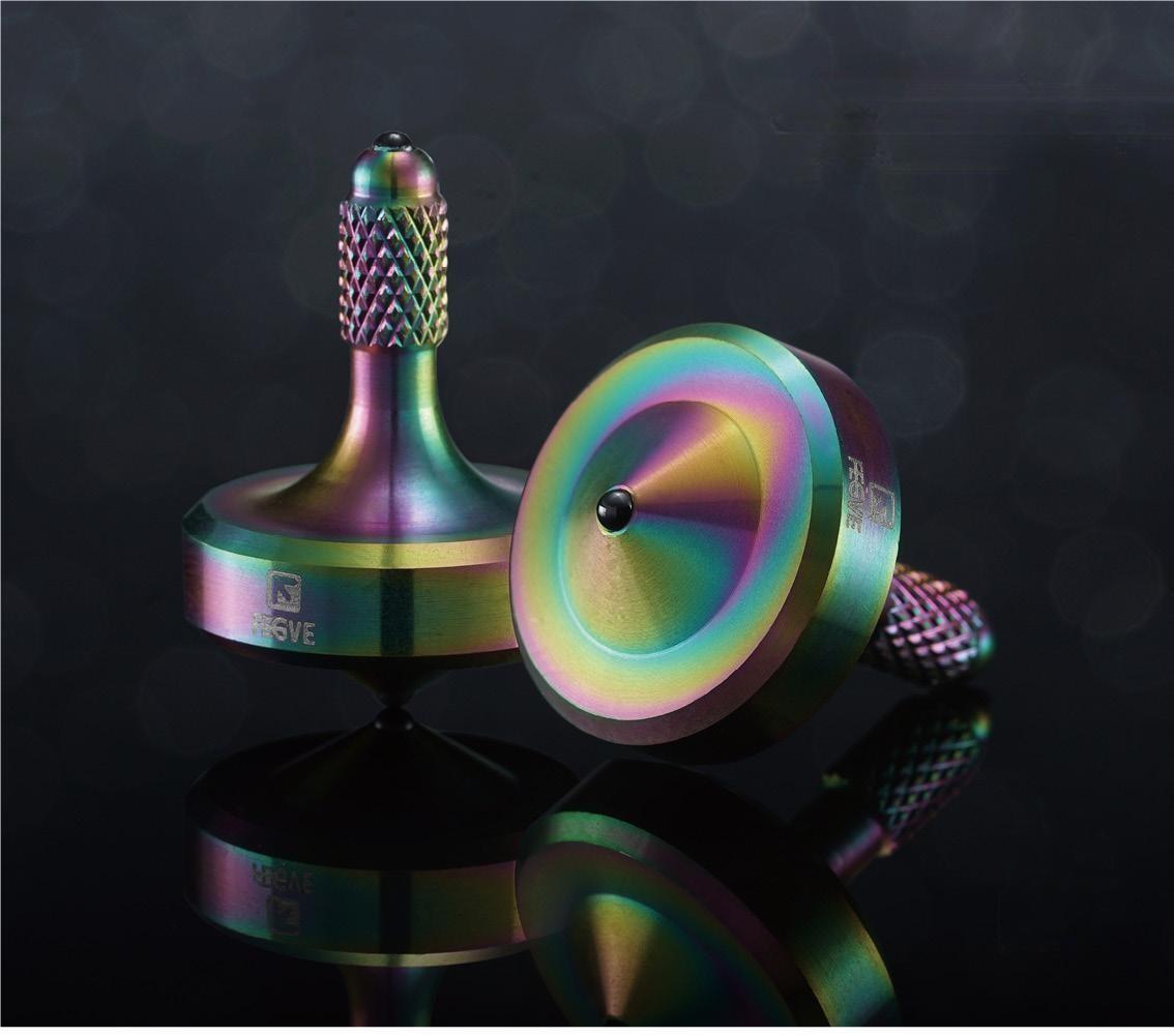 Stainless Steel Small Spinning Top Hand Twisting Gyro Gyroscope Spinner Toys EDC