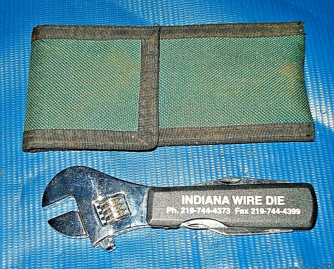 Multi-Tool Adjustable Wrench, Knifes, scissors Screwdrivers, awl, bottle opener