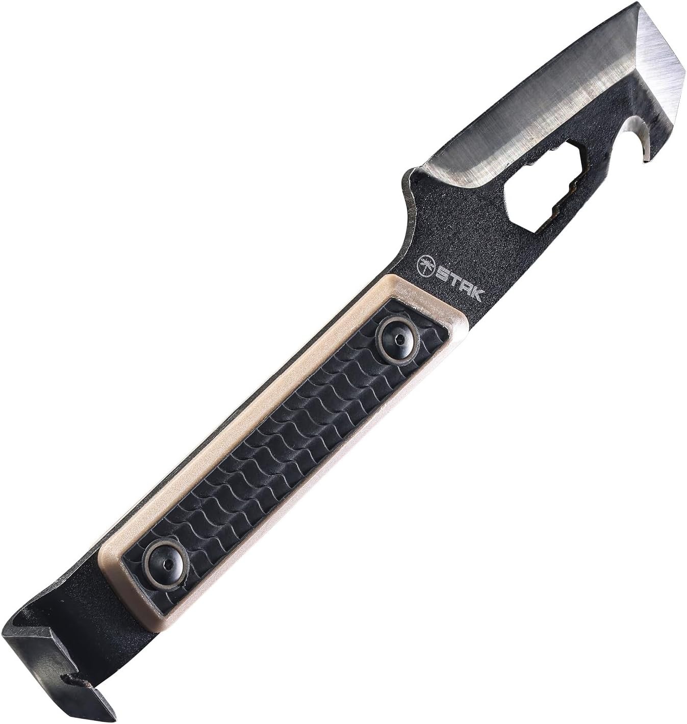 STAK 11815 Tac EDC Pry Bar, 10″ EDC Multitool, 420 Stainless Steel Blade with…