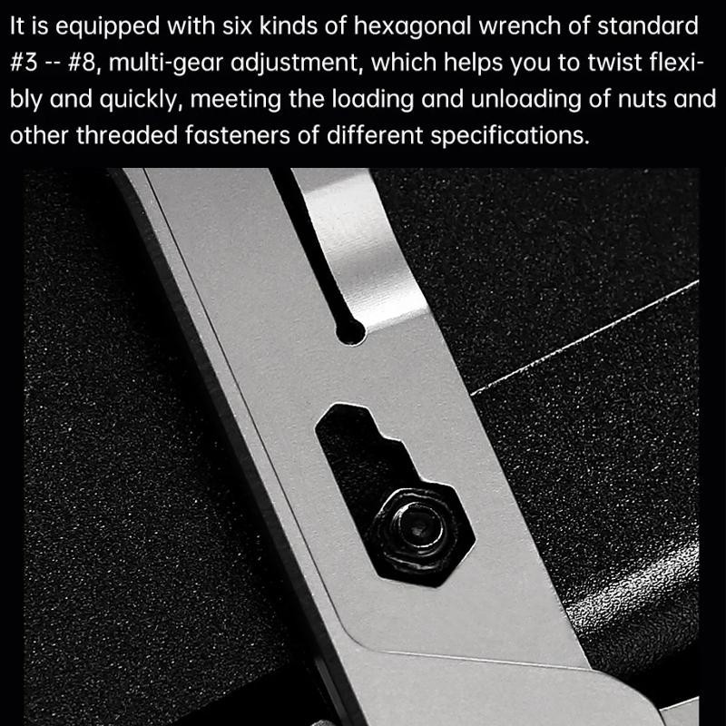 Alicate Nextool Silver Blade 14 en 1 EDC,alicates plegables de bolsi (NE20182)