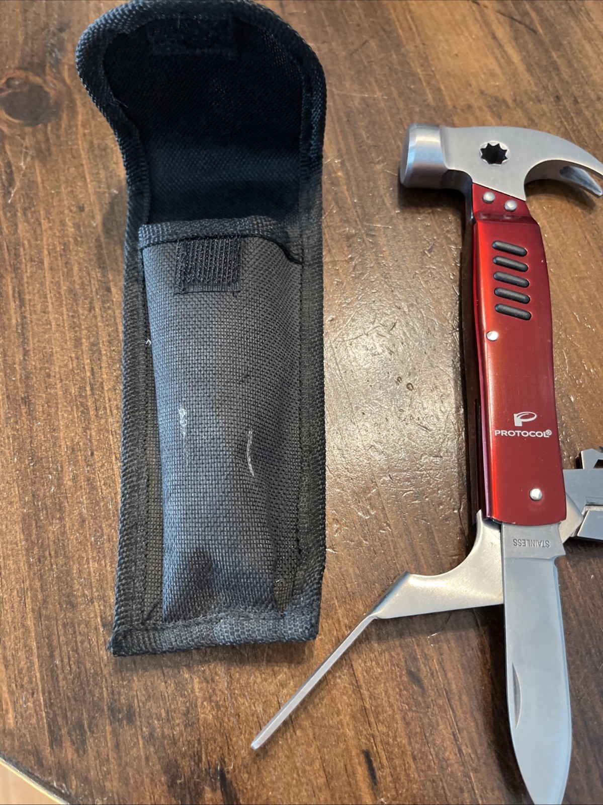 Protocol Hammer Pliers Multi-Tool Knife HANDY 12 In 1 Tool