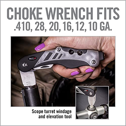 Black Multitool Gun Tool 18 in 1 for Rifles and Shotguns with Ergonomic Grip