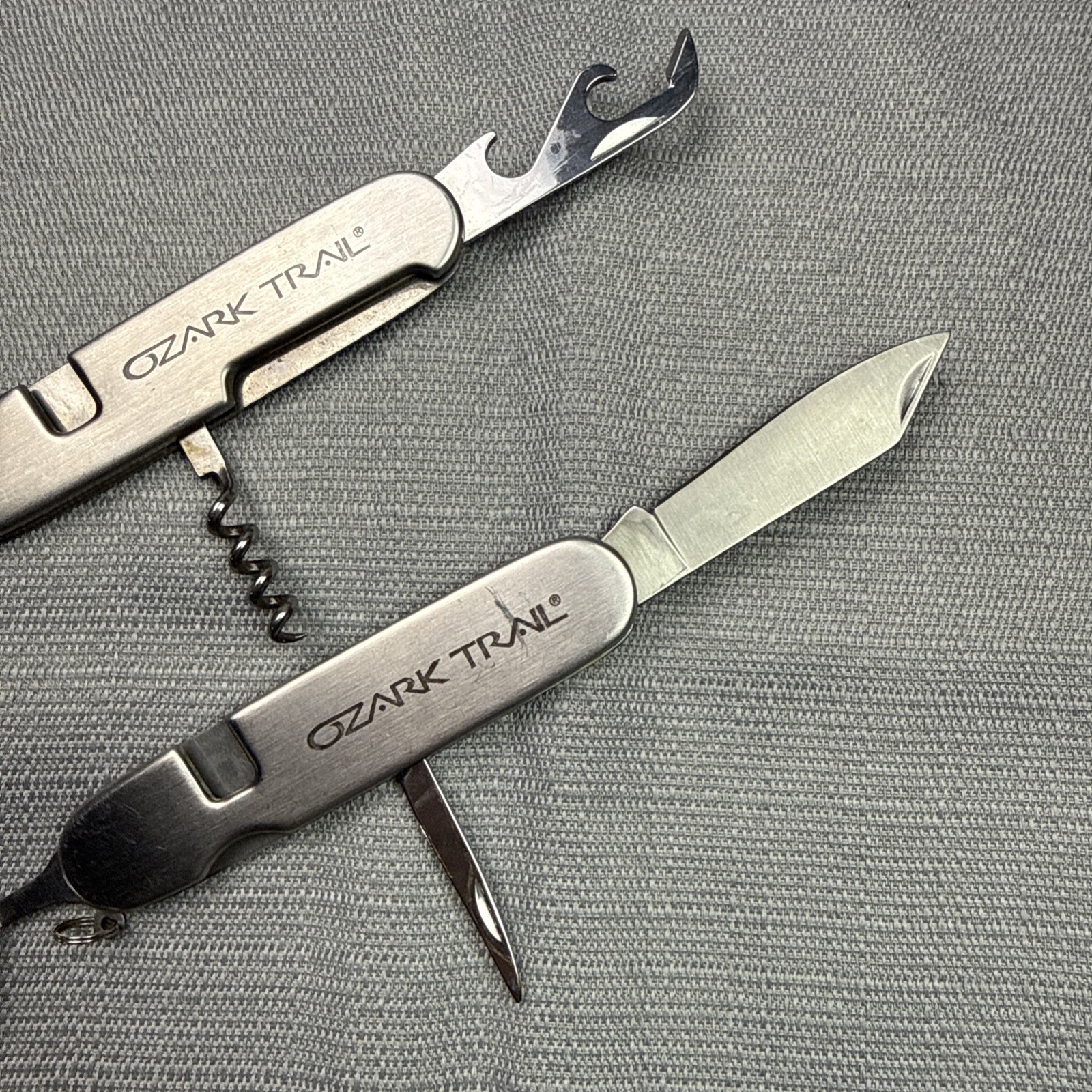 Ozark Trail Multitool Swiss Knife Camping Hiking 6 Folding Tools Stainless Steel