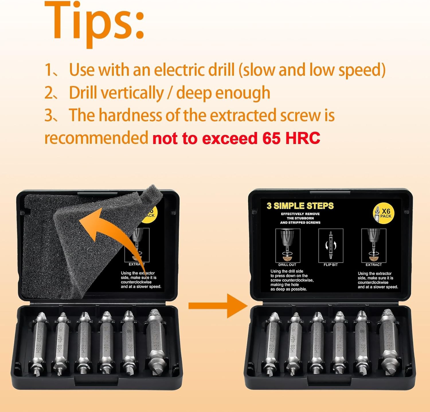Fathers Day Dad Gifts for Dad from Daughter Son – Screw Extractor Set – Tools Ga