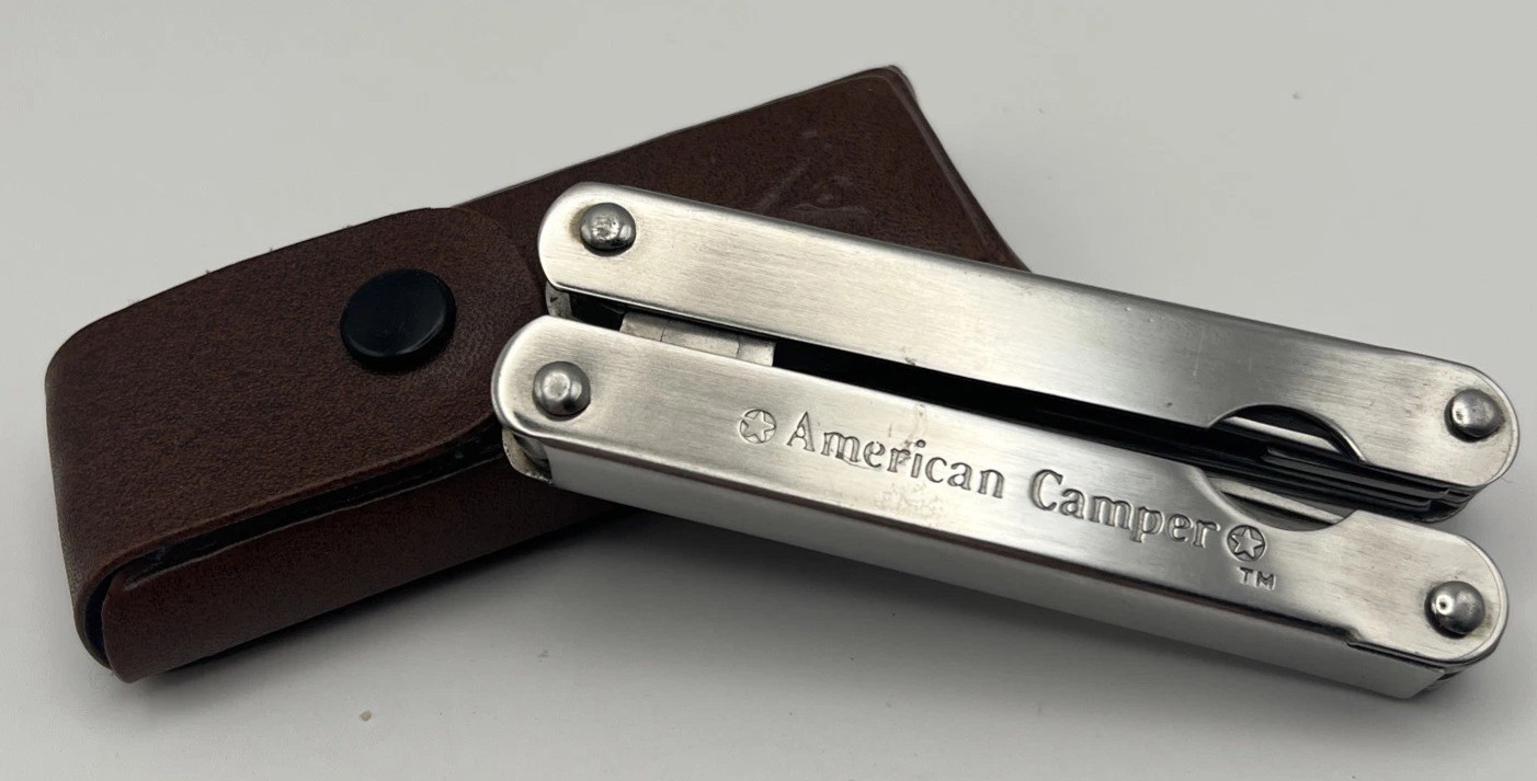 VINTAGE AMERICAN CAMPER MULTI TOOL w SHEATH