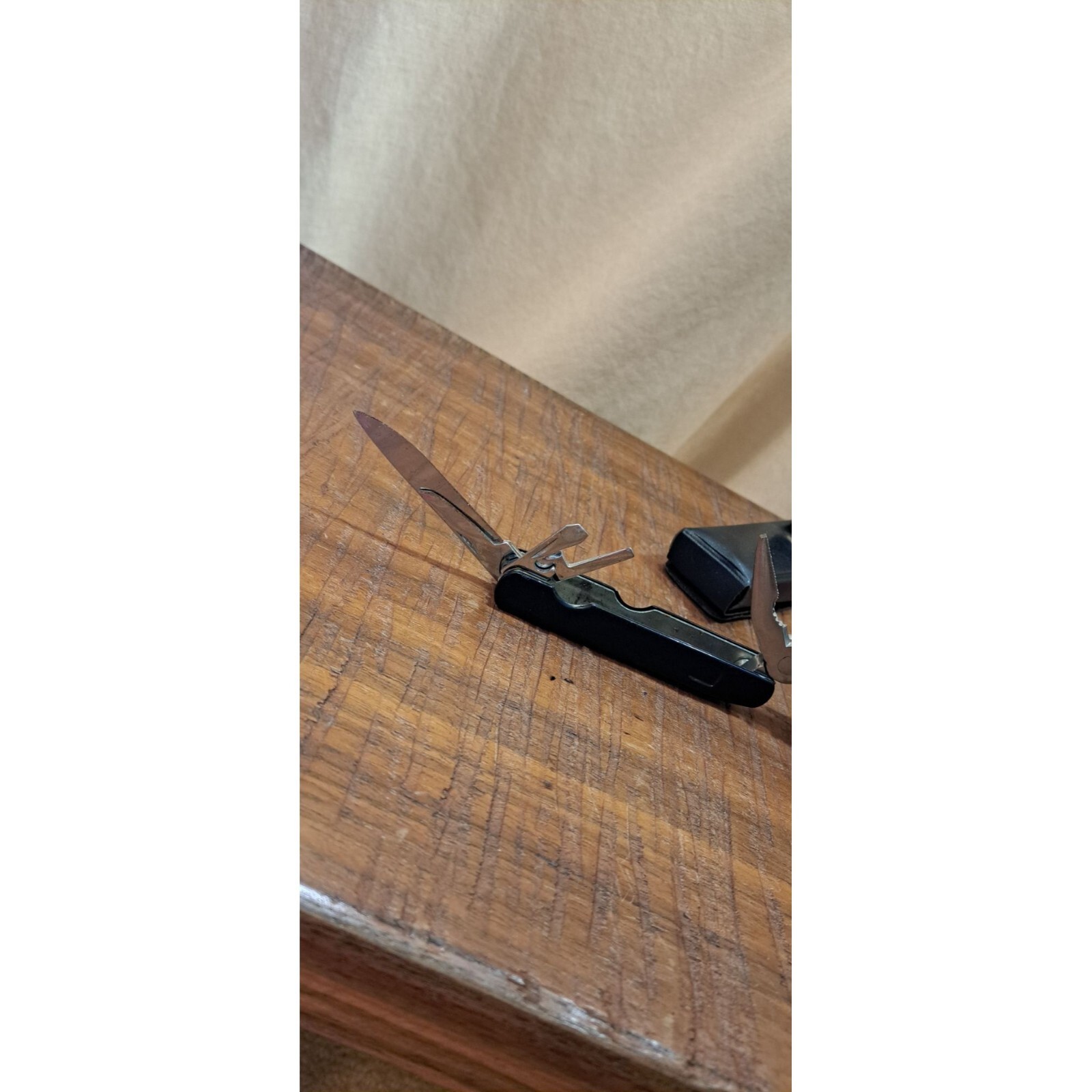 MULTI TOOL PLIER KNIFE WITH LEATHER BELT HOLDER CASE