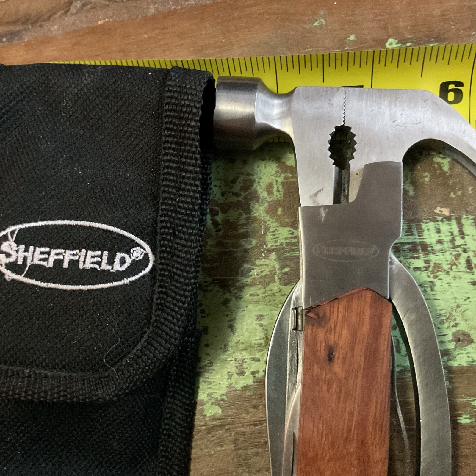 Sheffield 9 in 1 Multi Tool Pliers Knife Screwdriver and Utility Knife With Case