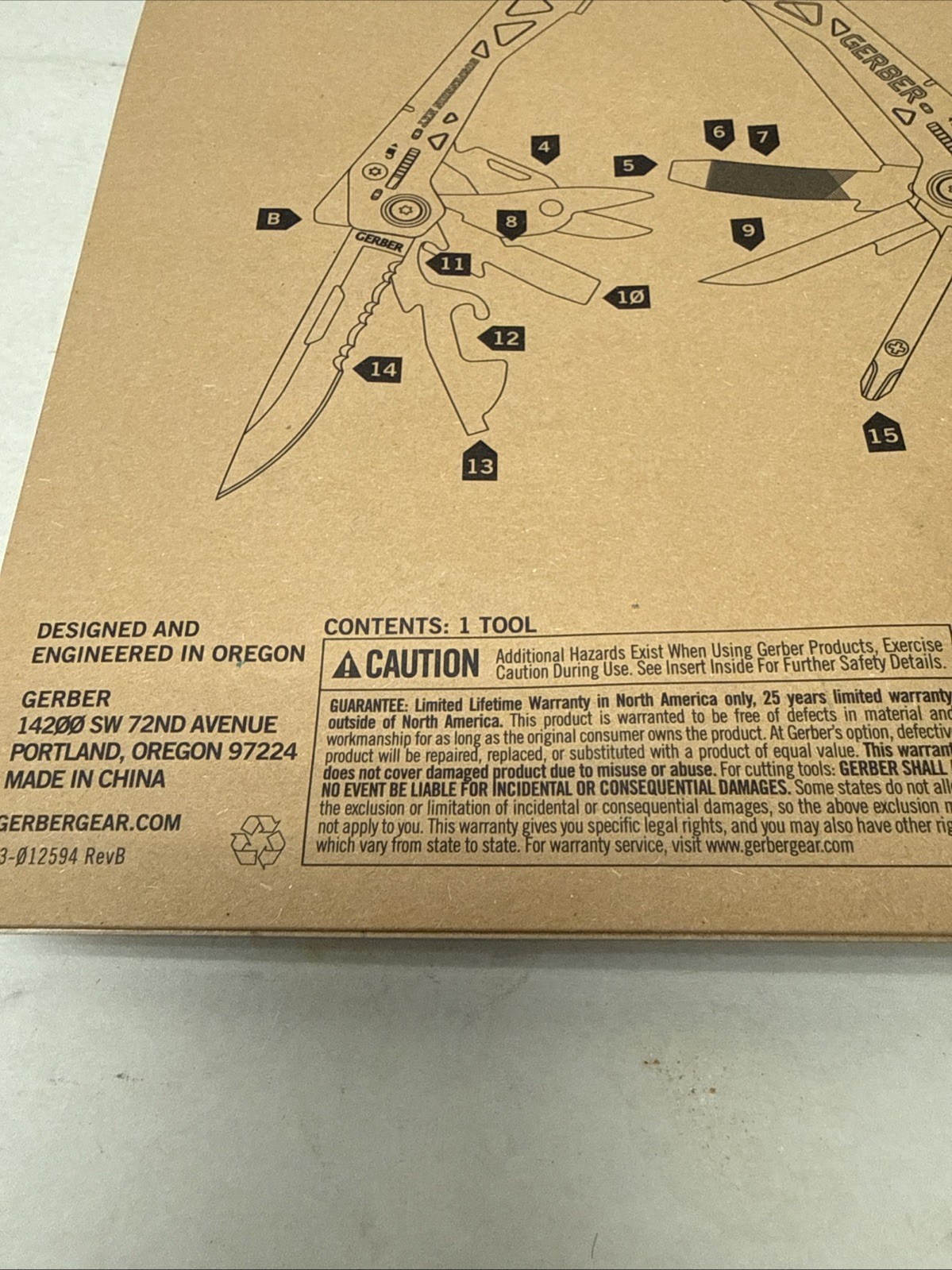 Gerber Suspension NXT Multi-Tool Multiplier Military Pocket Plier 15 Tools