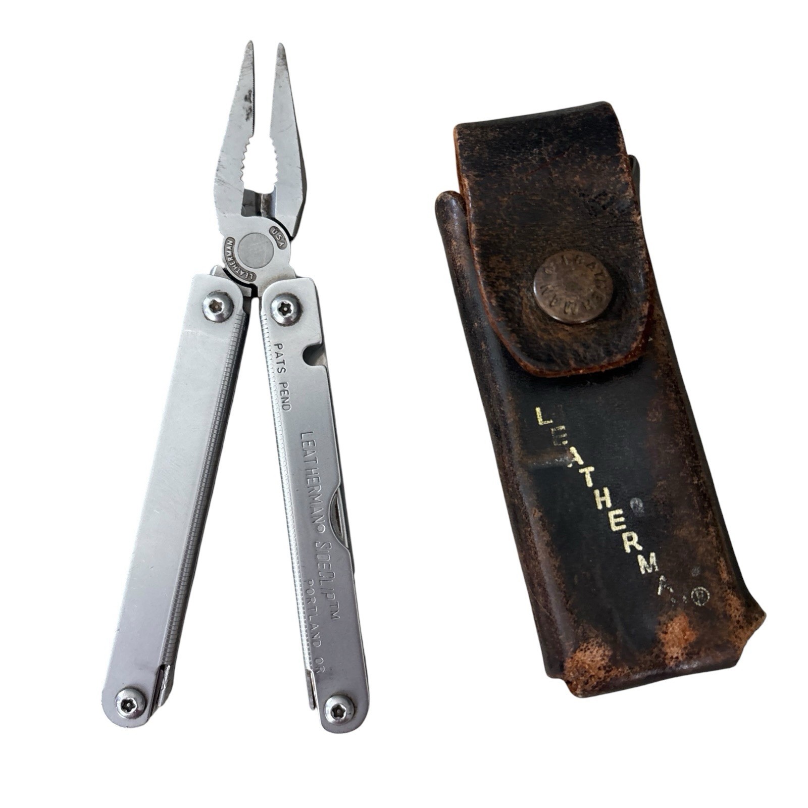 Vintage Leatherman Sideclip Multi-Tool USA Dated 1998 Retired Portland USA Case