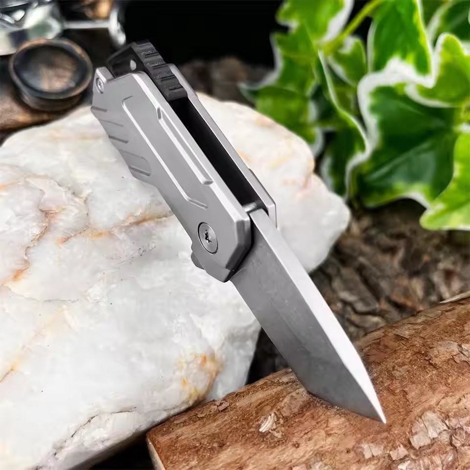 Mini Portable Pocket Folding Tool 5Cr13Mov Steel Handle Outdoor Hiking Camping