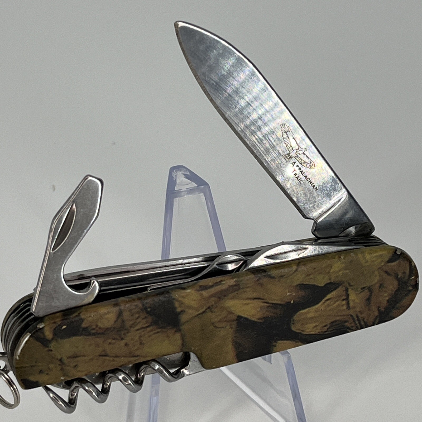 Appalachian Trail CAMO Pocket Knife Camper Knife Multitool Camo Design