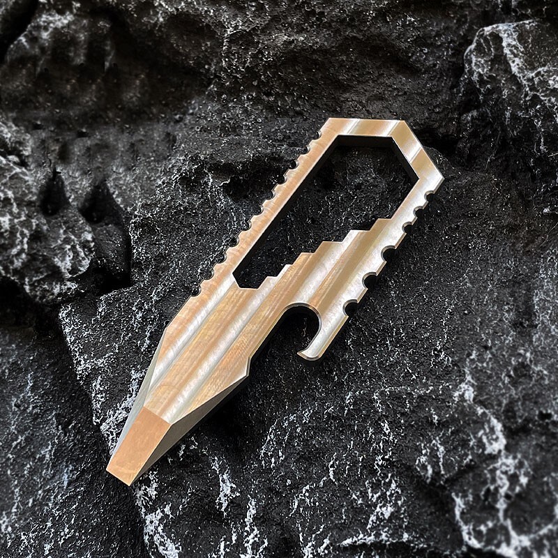 TITANER TC4 Titanium Alloy Portable Multi Tools Card Crowbar Pry Bar Outdoor EDC