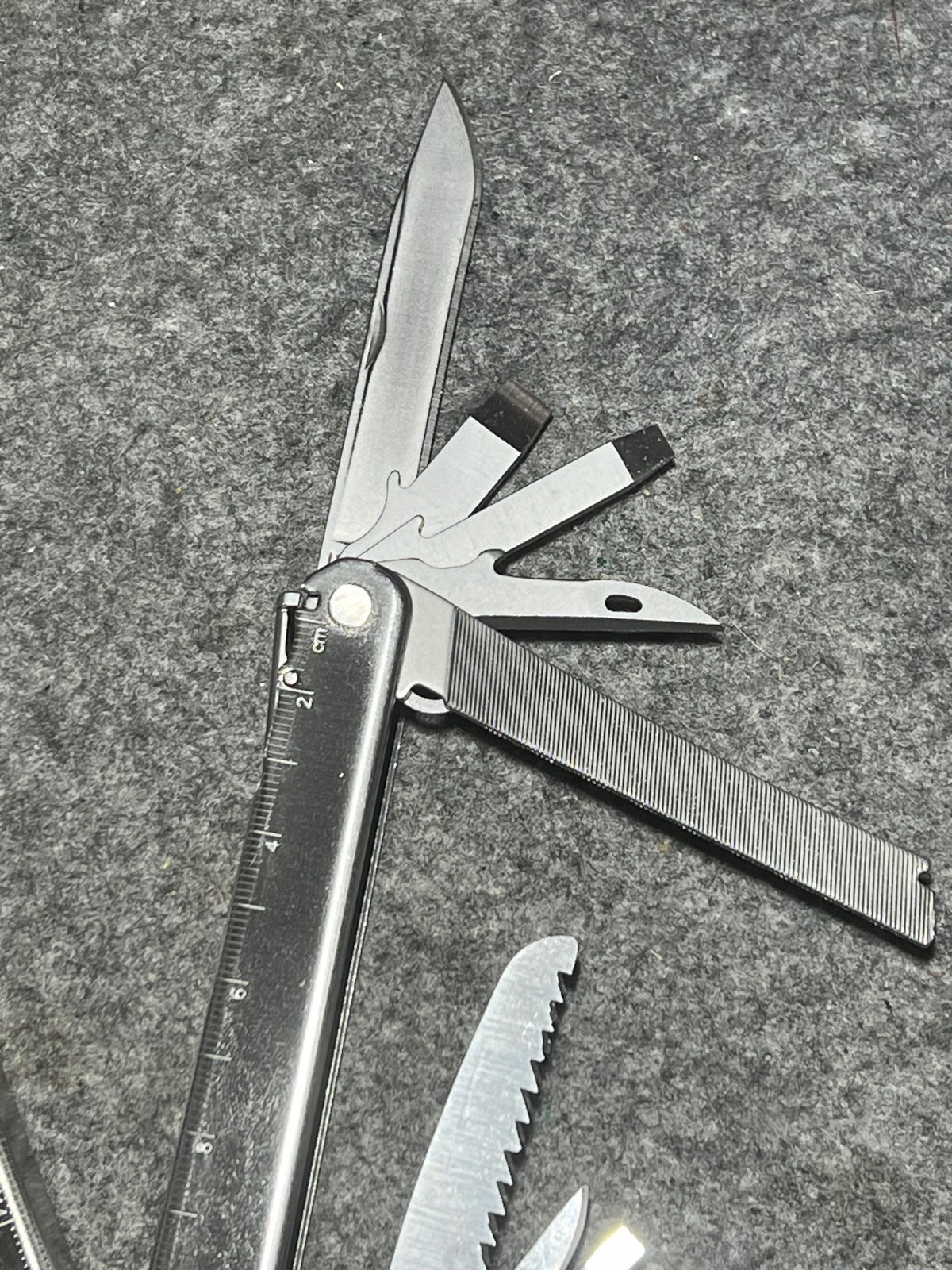 Lot of Two Multi Tool Pliers Stanley, Leatherman with Cases