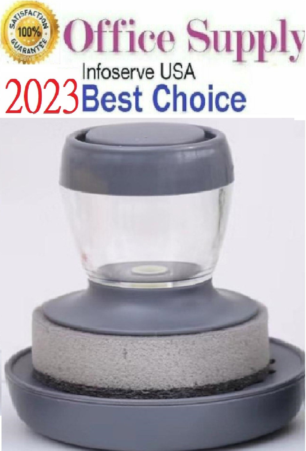 Dish Washing Brush With Soap Dispenser Palm Liquid Scrubber Kitchen Tool**