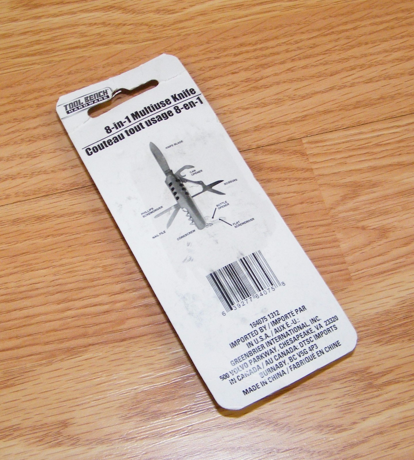 Genuine Tool Bench Hardware 8-in-1 Multiuse Pocket Knife Only **NEW-READ**
