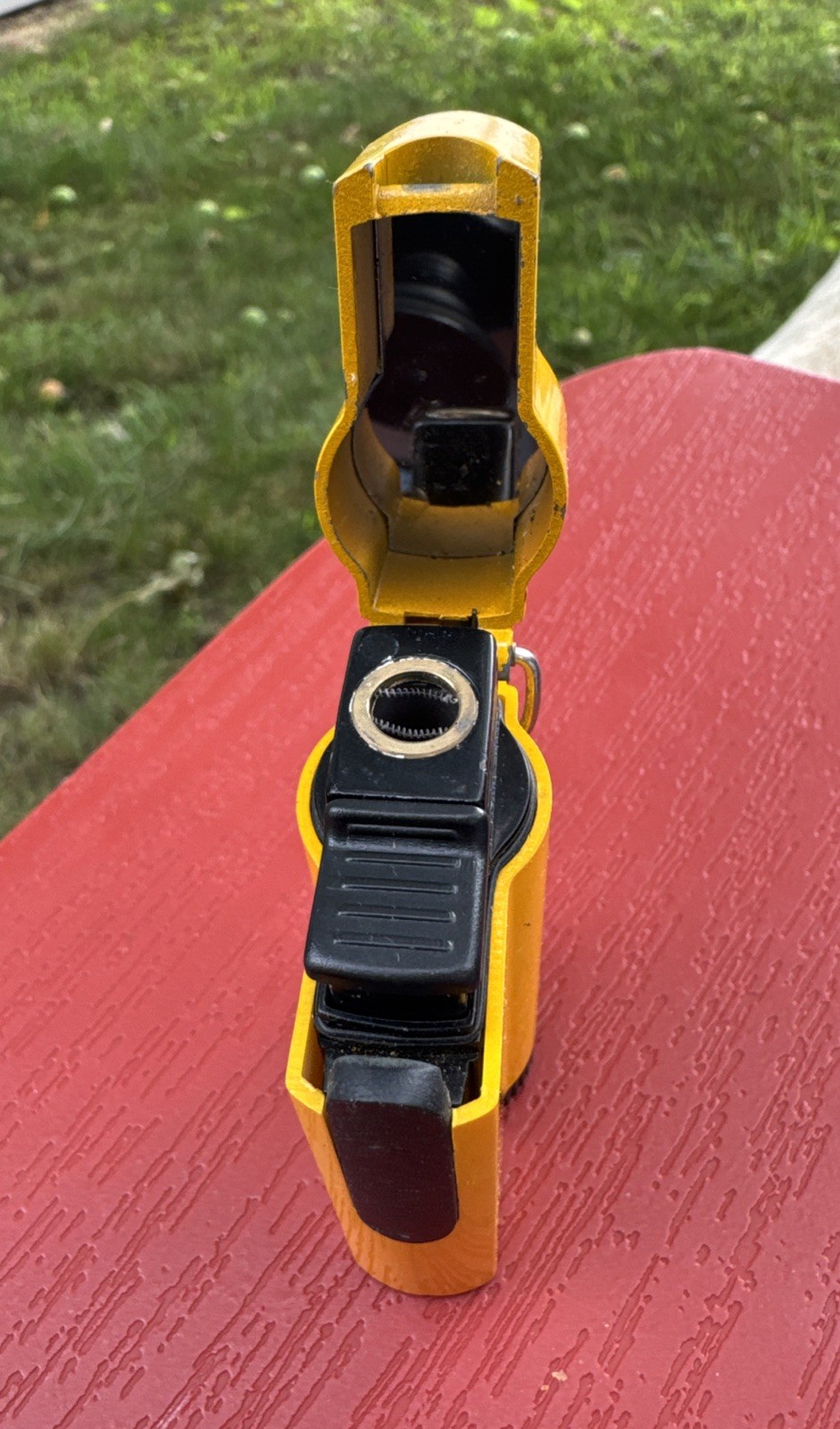 Eddie Bauer Yellow (Outdoors) Butane Cigarette Lighter With Compass