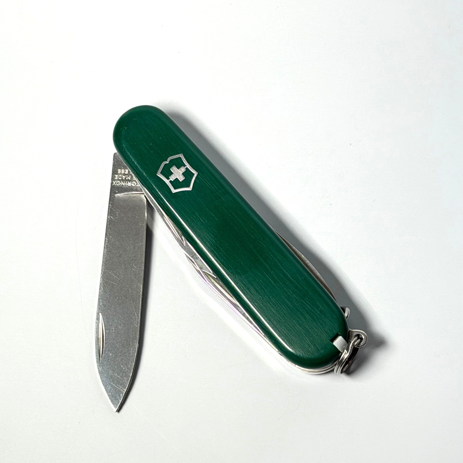 Victorinox Spartan Swiss Army Knife Green/White “Thou Hath Slayed” Advertising