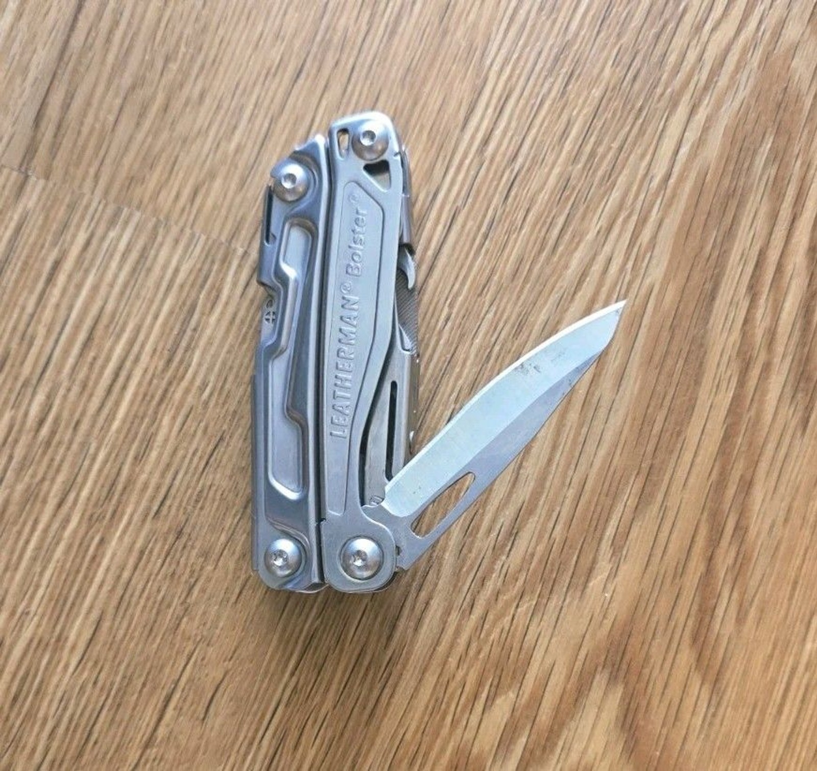 Leatherman Bolster Multi-Tool Silver Heavy Duty Knife Pliers Excellent