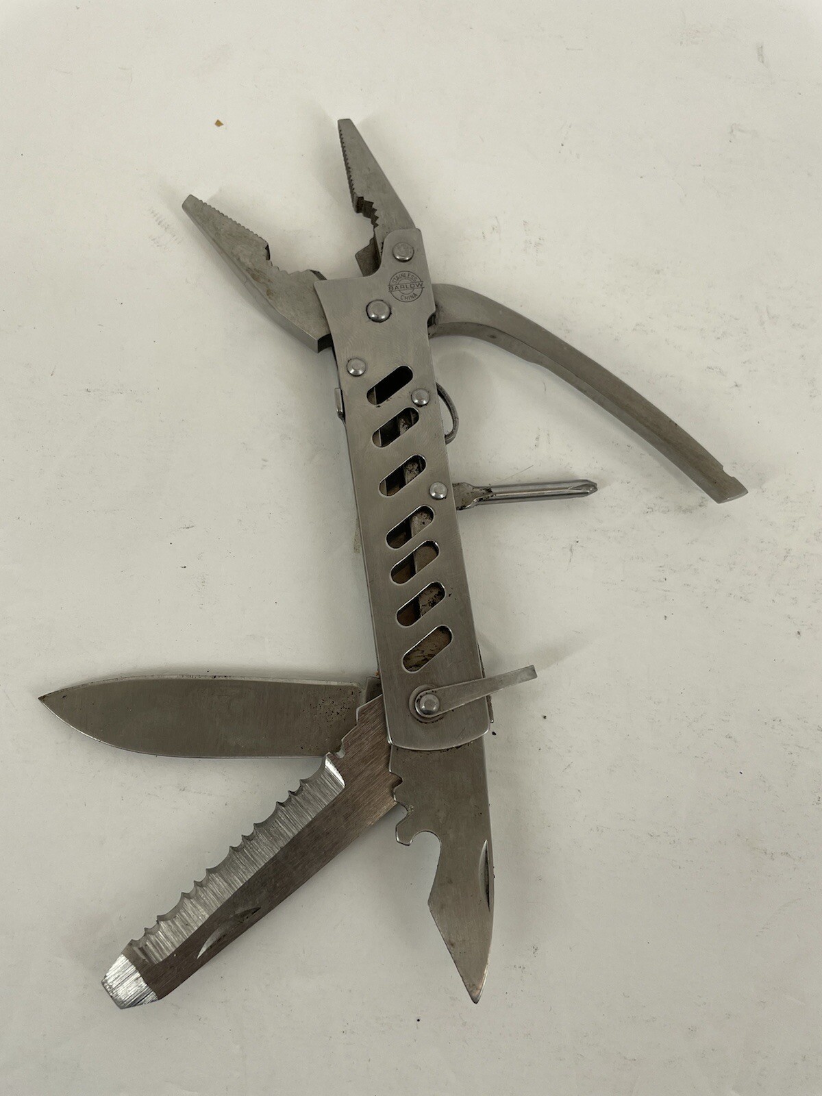 BARLOW Stainless Steel Multi-Tool Pocket Knife Portable Folding Tool