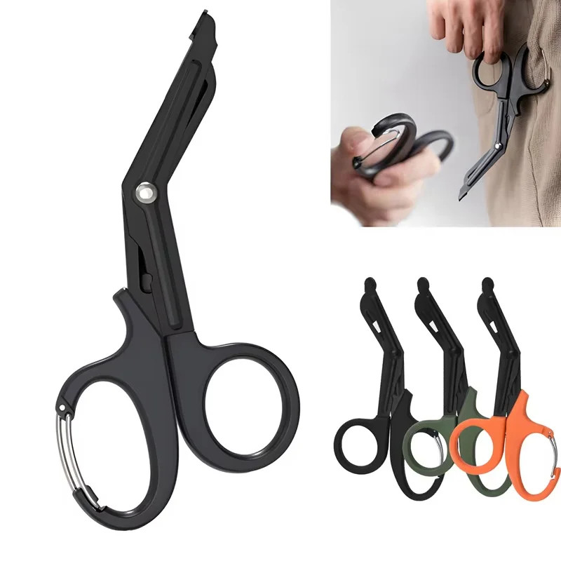 Medical Bandage Scissors Survive Paramedic Medical Rescue Scissor EDC Outdoor Tr