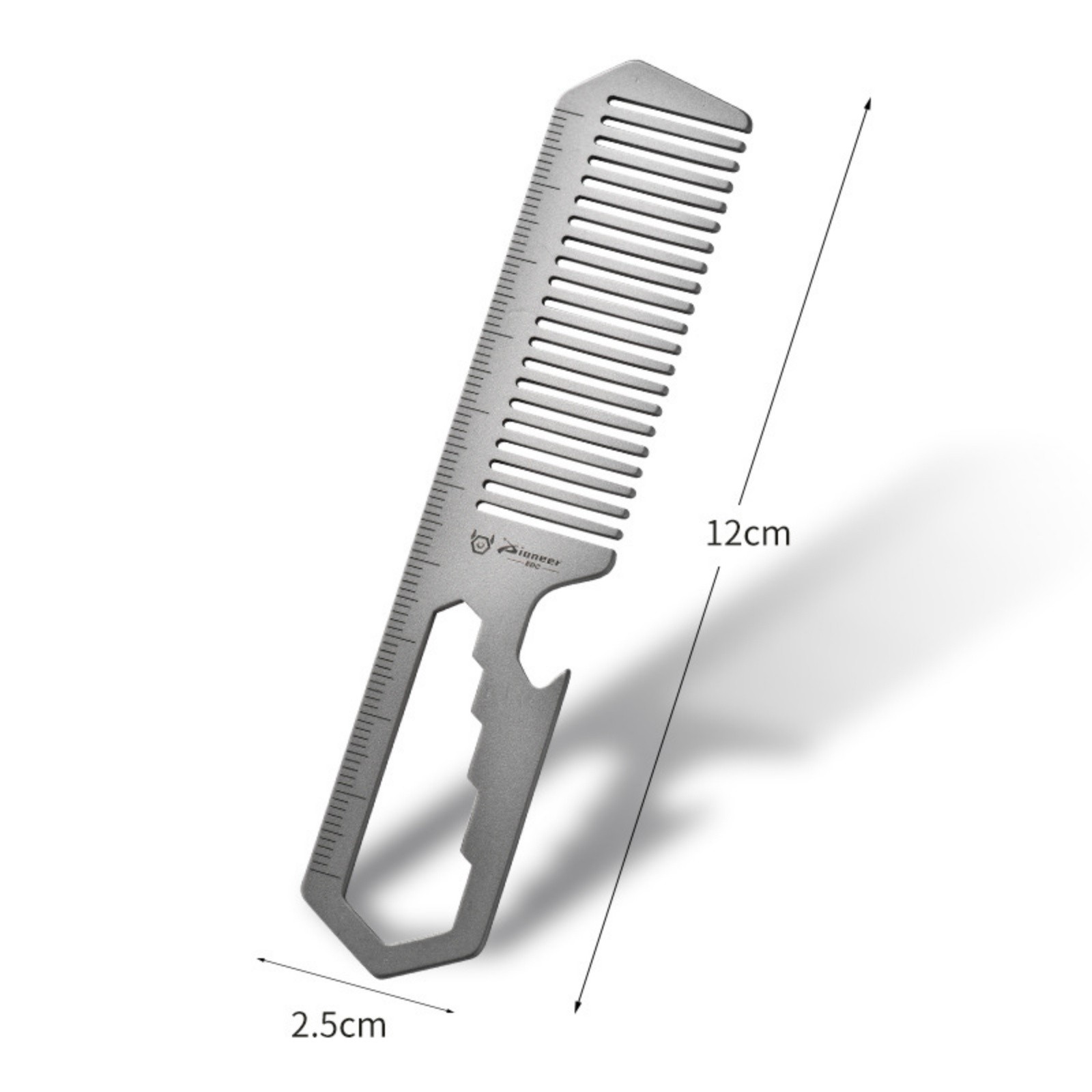 Titanium Alloy EDC Multi Tool Comb Bottle Opener Wrench Ruler Pocket Lightweight