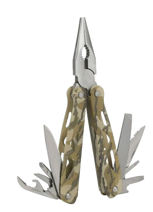 Ozark Trail 12 in 1 Multi Tool Stainless Steel Camo Color Camping Fishing NEW