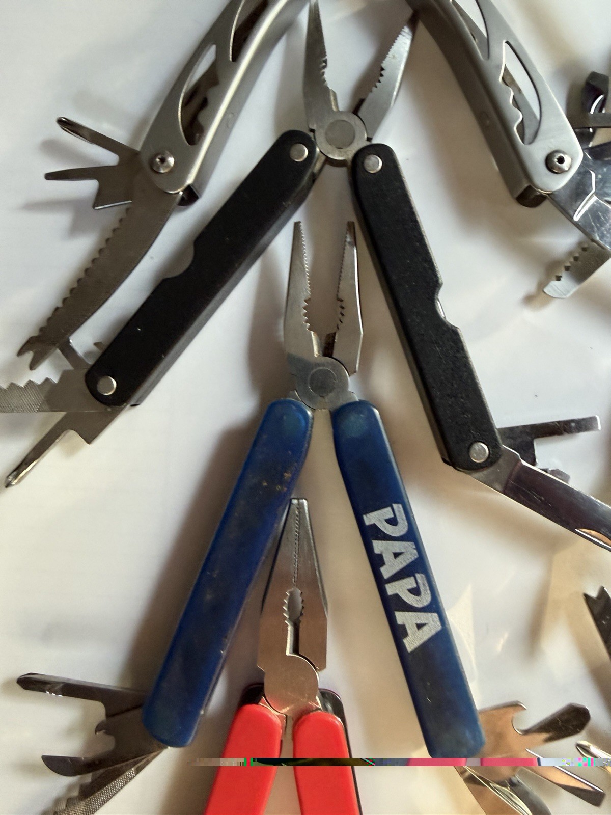 Big Lot of 10 Multi-Tools Pocket Knives, Various Brands inc Ozark Trail, Perwin