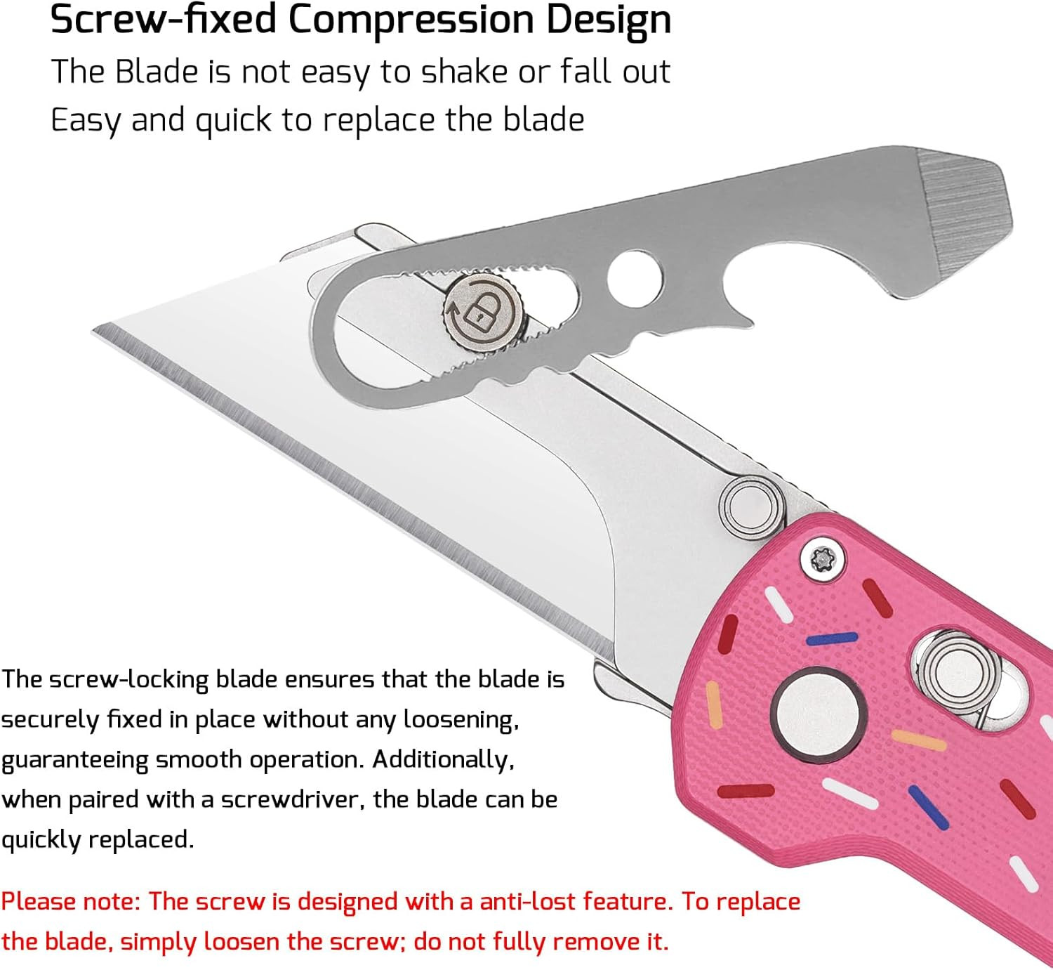 OKNIFE U1 Pro Multitool Folding Utility Knife with Folding Screwdriver, Quick Ch
