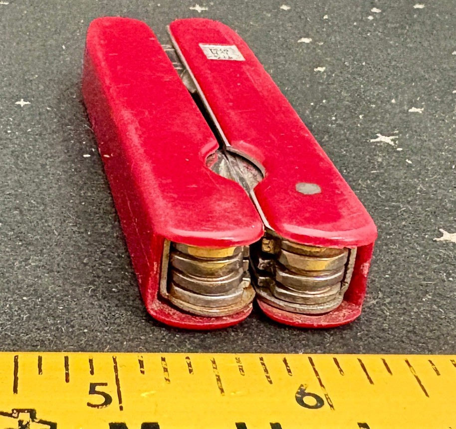 Vintage South Band 9n1 Multi Tool Folding In Red Case Pliers,Knife ETC China