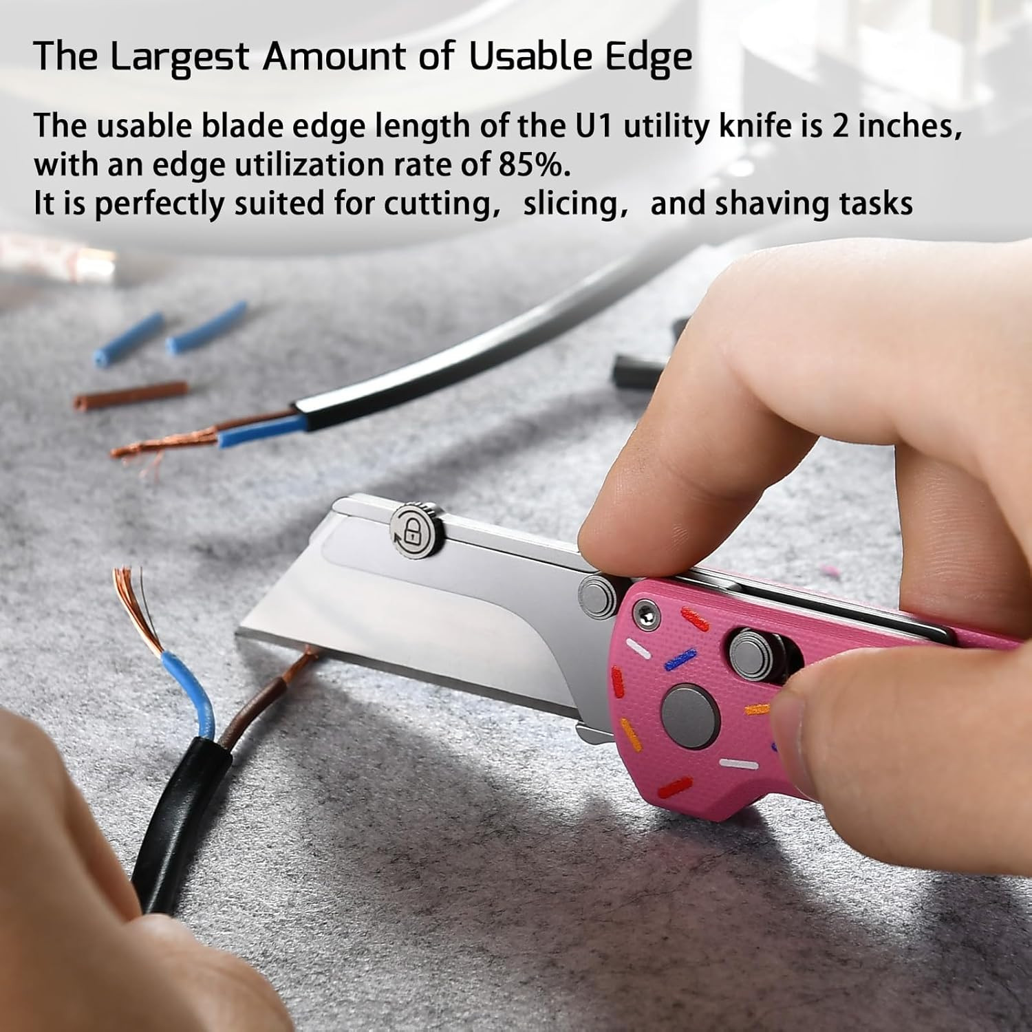 OKNIFE U1 Pro Multitool Folding Utility Knife with Folding Screwdriver, Quick Ch