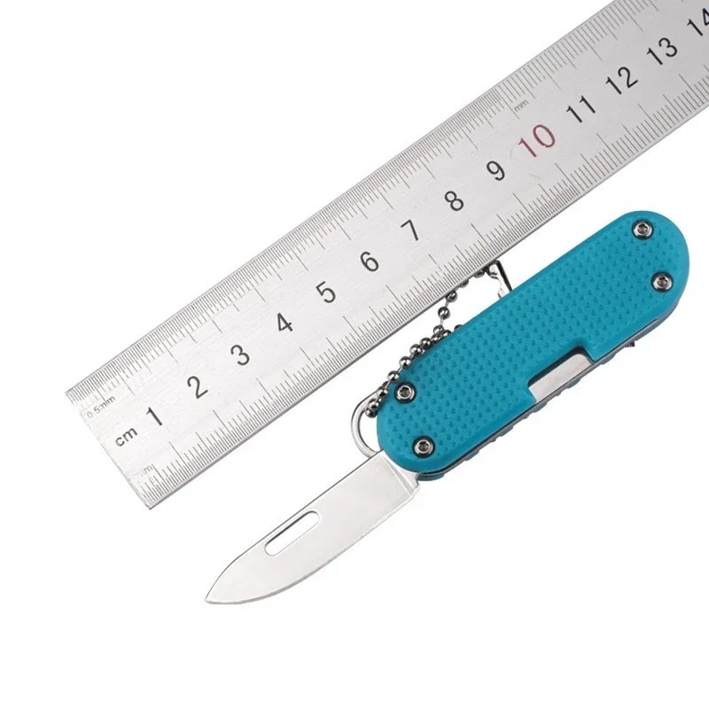 7-in-1 Multifunction Folding Knife Screwdriver Keychain Tool Stainless Steel