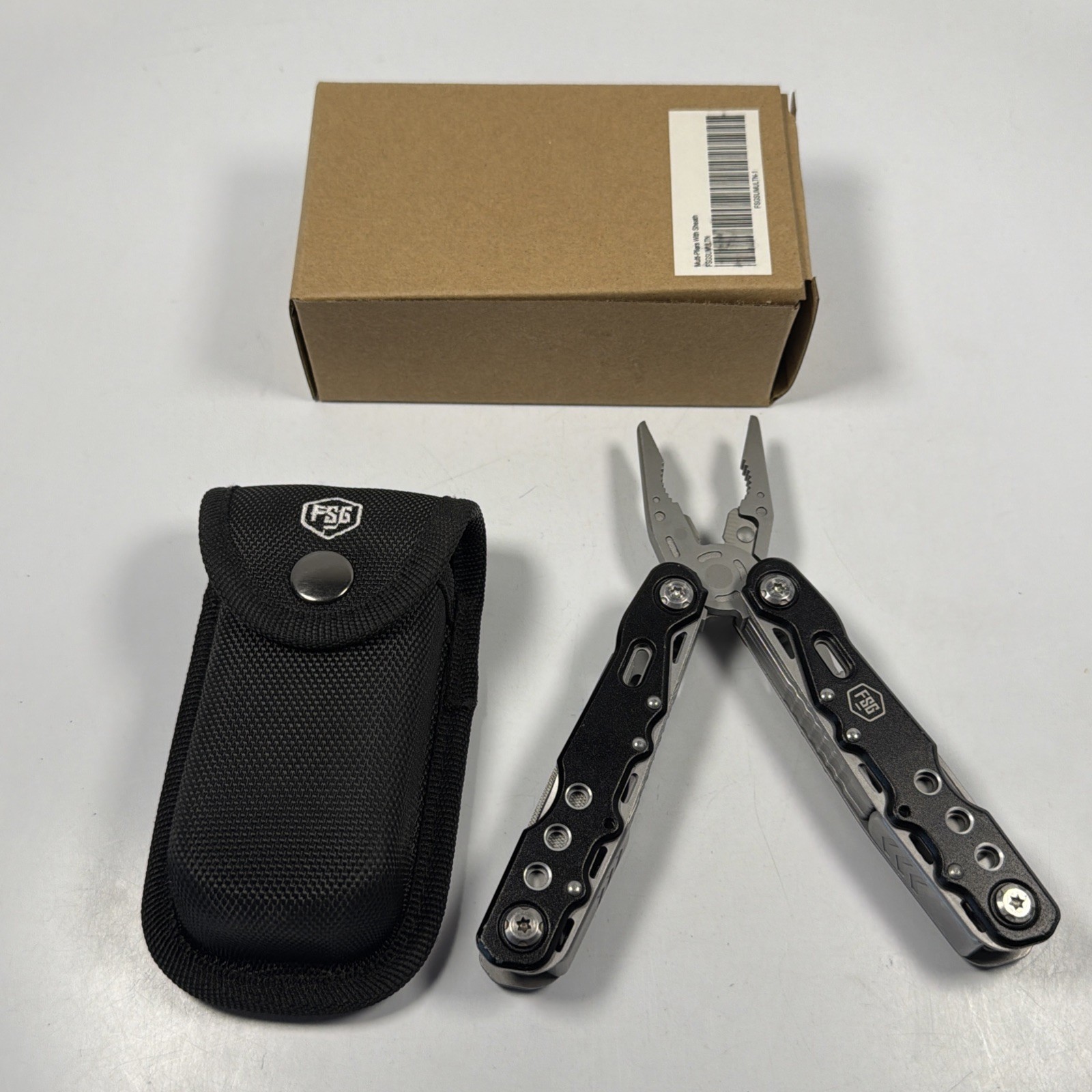 Brand New FSG Multi-pliers Tool + Sheath Black Multi-tool Freedom Street Garage