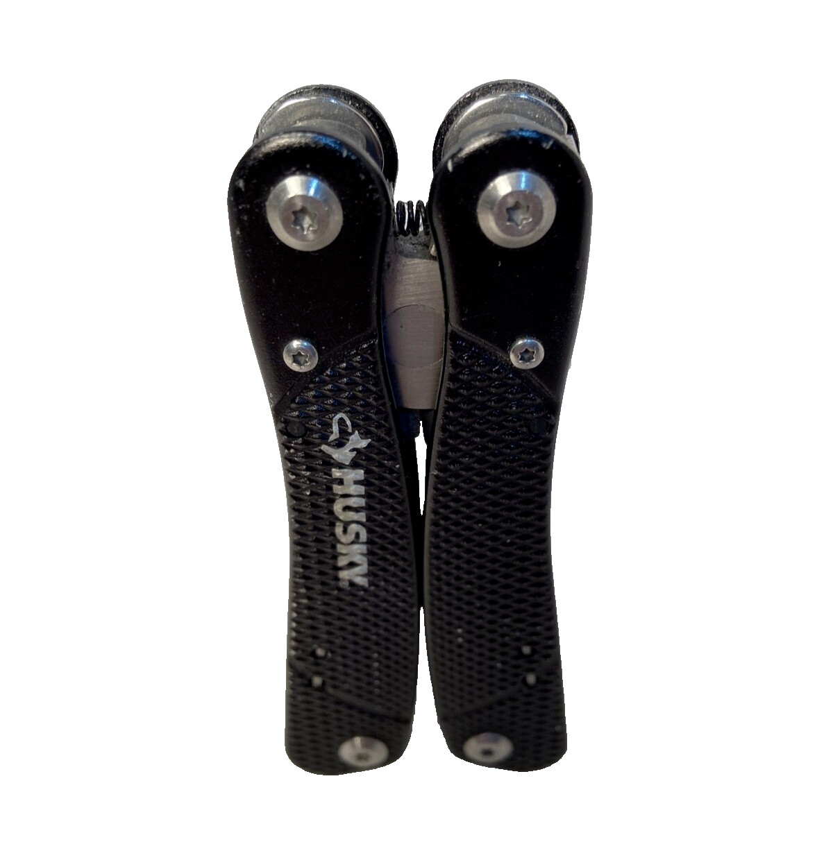 Husky 10 in 1 Folding Pocket Multi Tool Kit Stainless Pliers Knife File – Black