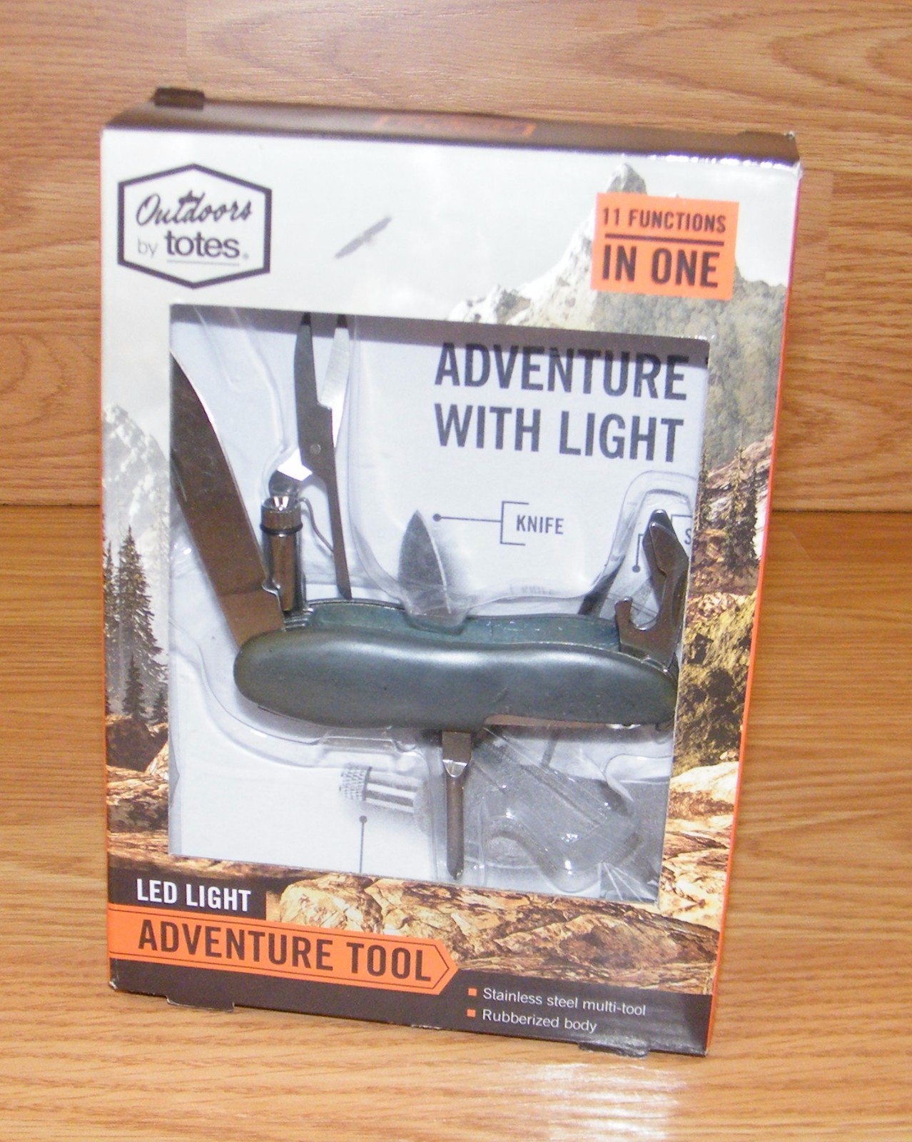 Outdoor by Totes 11 Functions Stainless Steel Adventure Multi Tool w/ LED Light