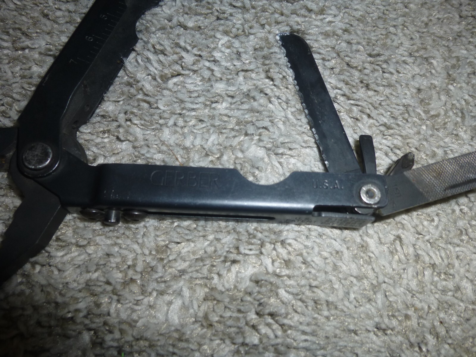Gerber Black Multi Tool Sliding Plier 5142721 5212844 USA W Black Leather Case