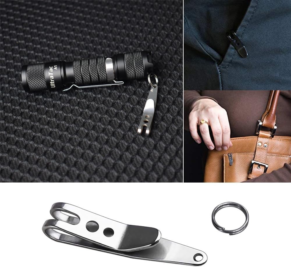 Deep Carry Pocket Clip Nano2 Pack, Stainless Steel Multi-Purpose Suspension C…