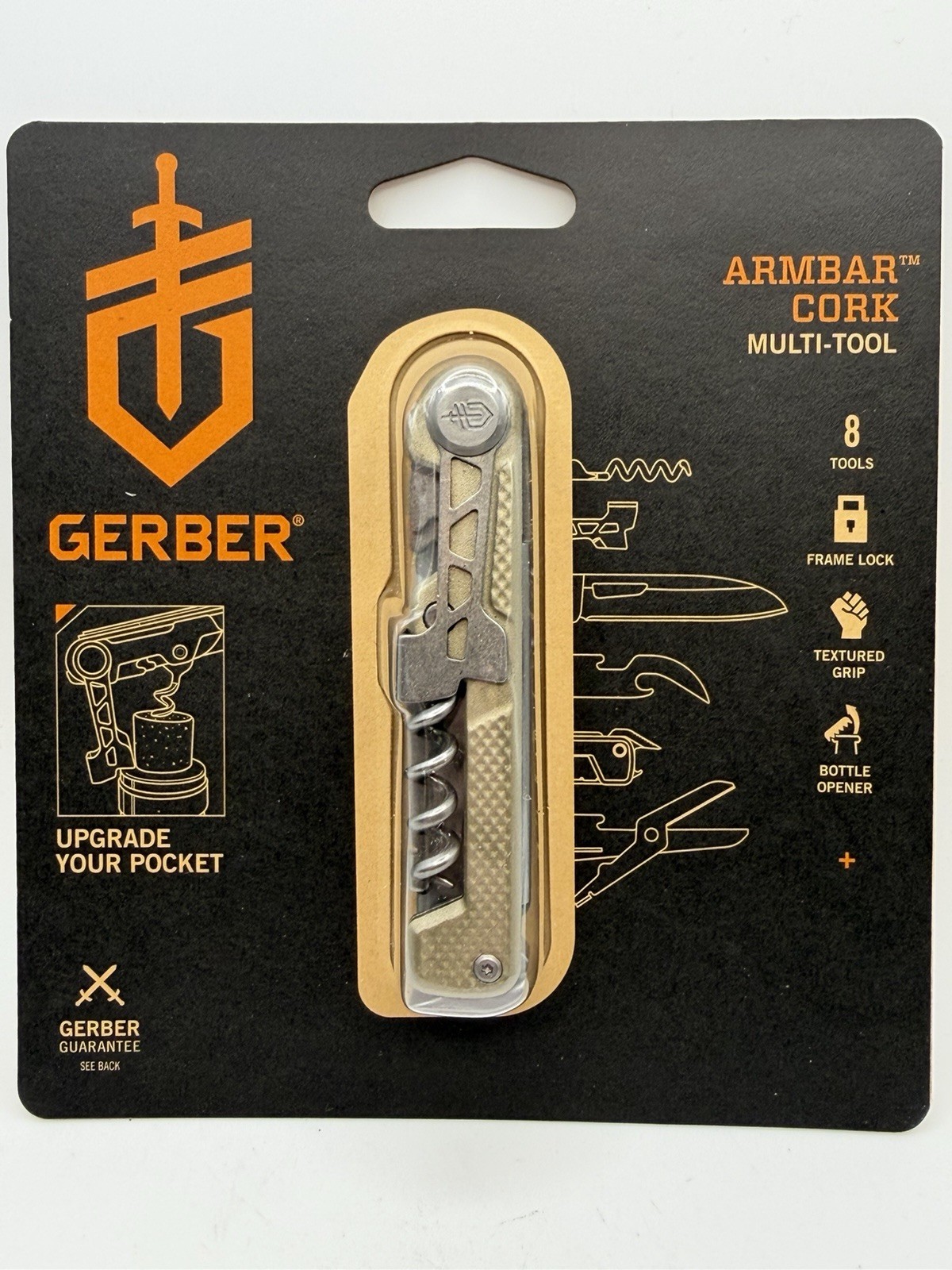 Gerber Armbar Cork Multi Tool EDC Folding Knife New 31-003565