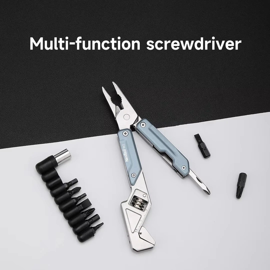 8 in 1 Multi Tool Pliers Folding Wrench Screwdriver EDC Tool