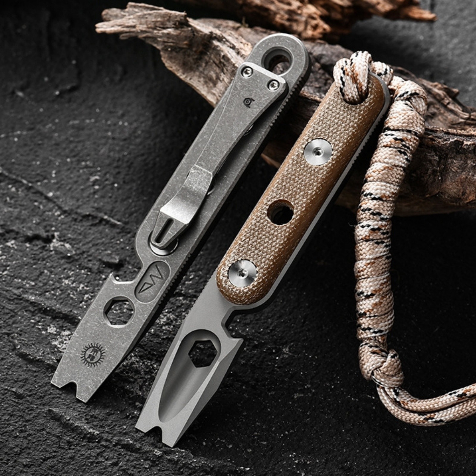 Titanium Alloy Bottle Opener Pocket Portable Crowbar Outdoor EDC Multi Tool