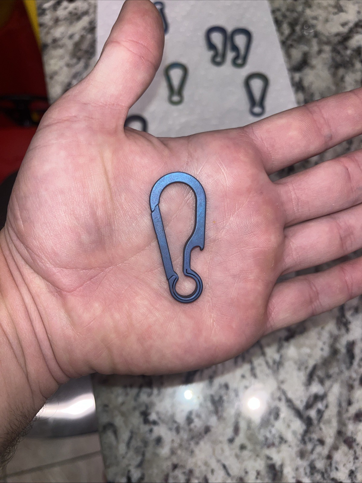 Anodized Titanium Keychain Multi-Tool Bottle Opener Minimalist EDC