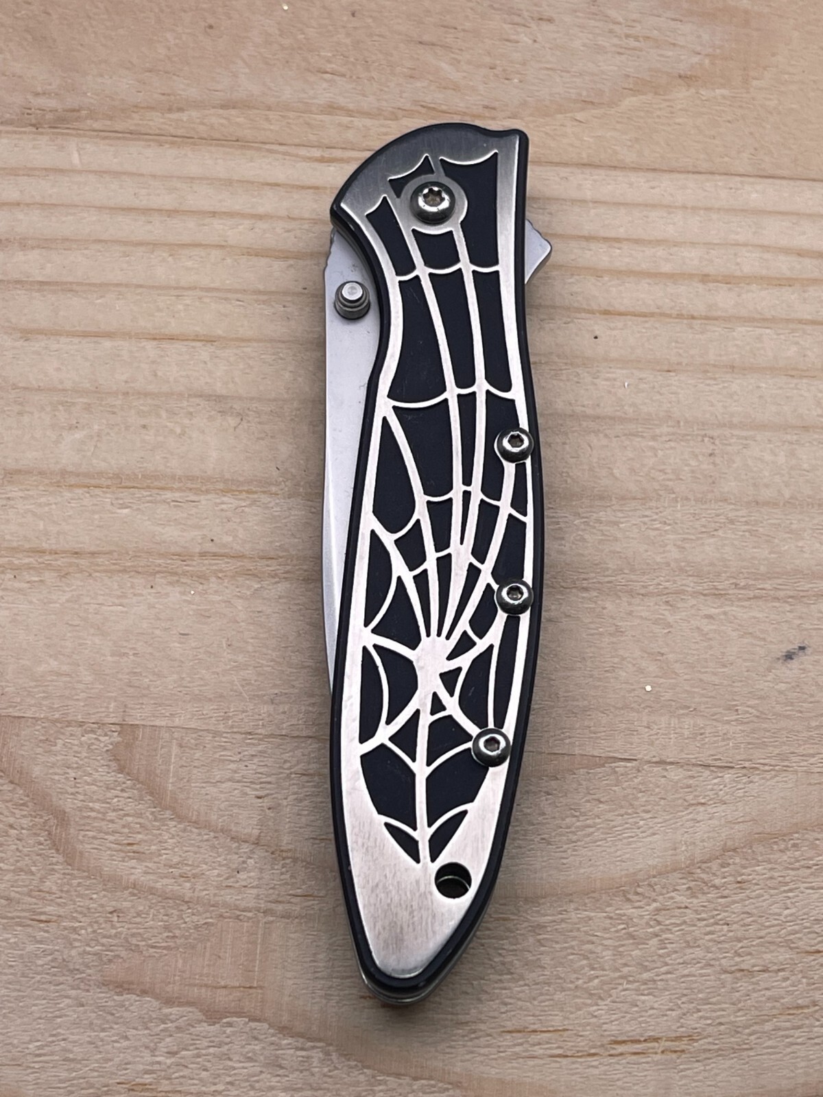 SNAP-ON Kershaw Leek 1660SBKSO – Spider Web 3D Inlay Handle Folding Pocket Knife