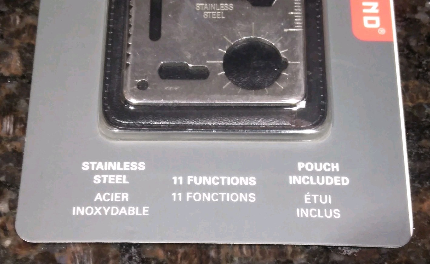 Kikkerland Stainless Steel 11 Function Survival Tool with Pouch NEW