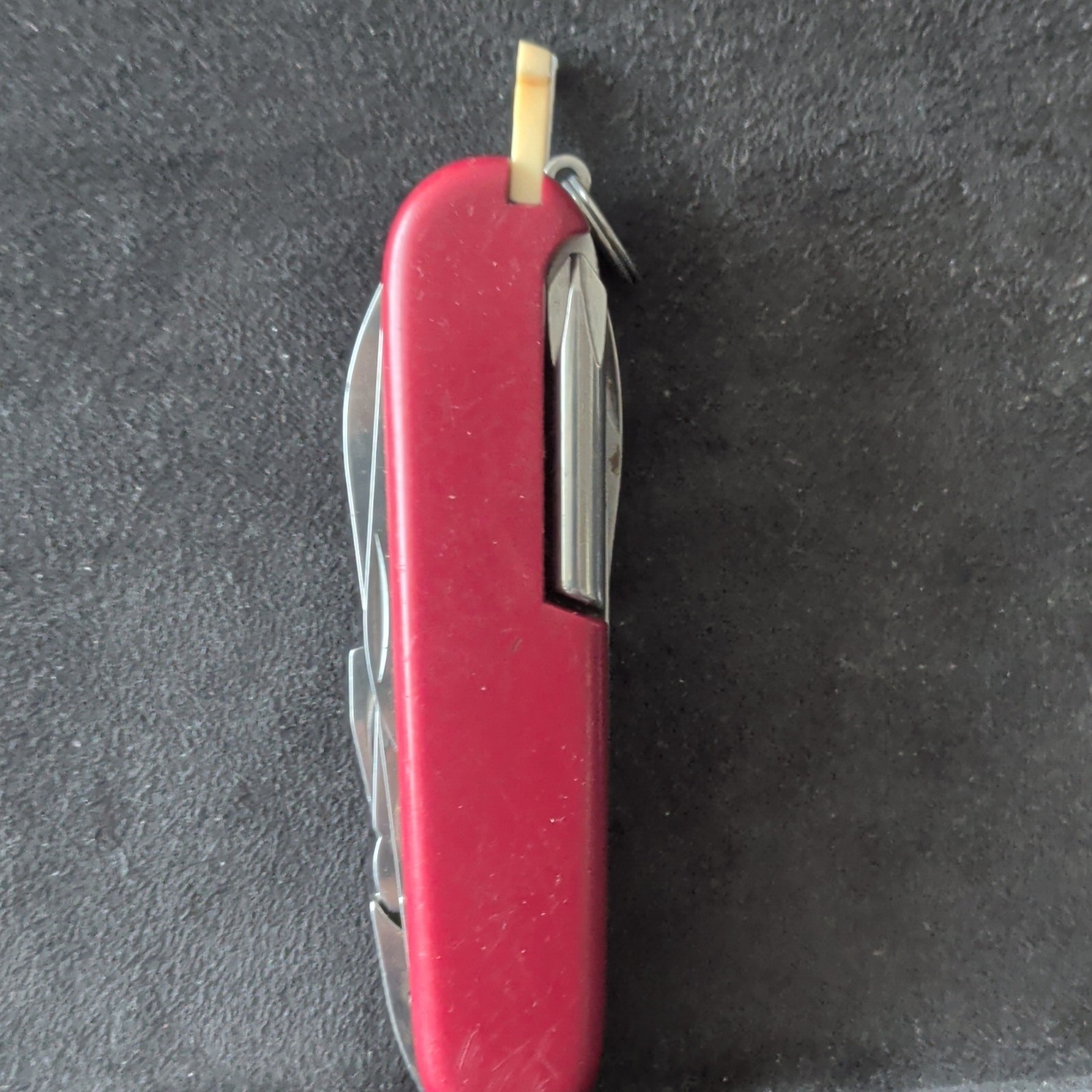 Victorinox Officer Suisse Swiss Army Multi-Tool Knife 10-Tool Red Lanyard