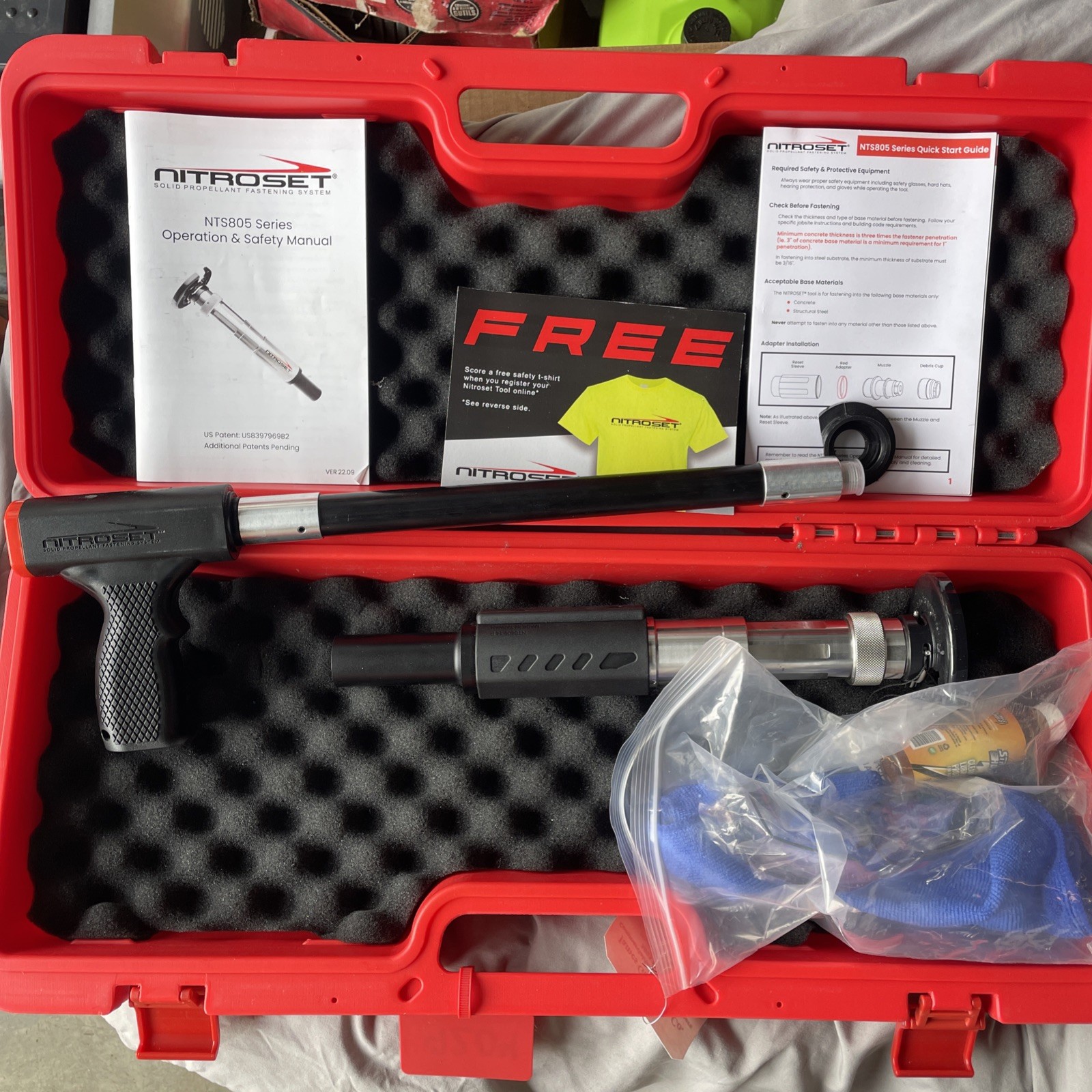 Nitroset NTS805 Triple Play Standard Tool Kit with Hand Grip & 14in Extension