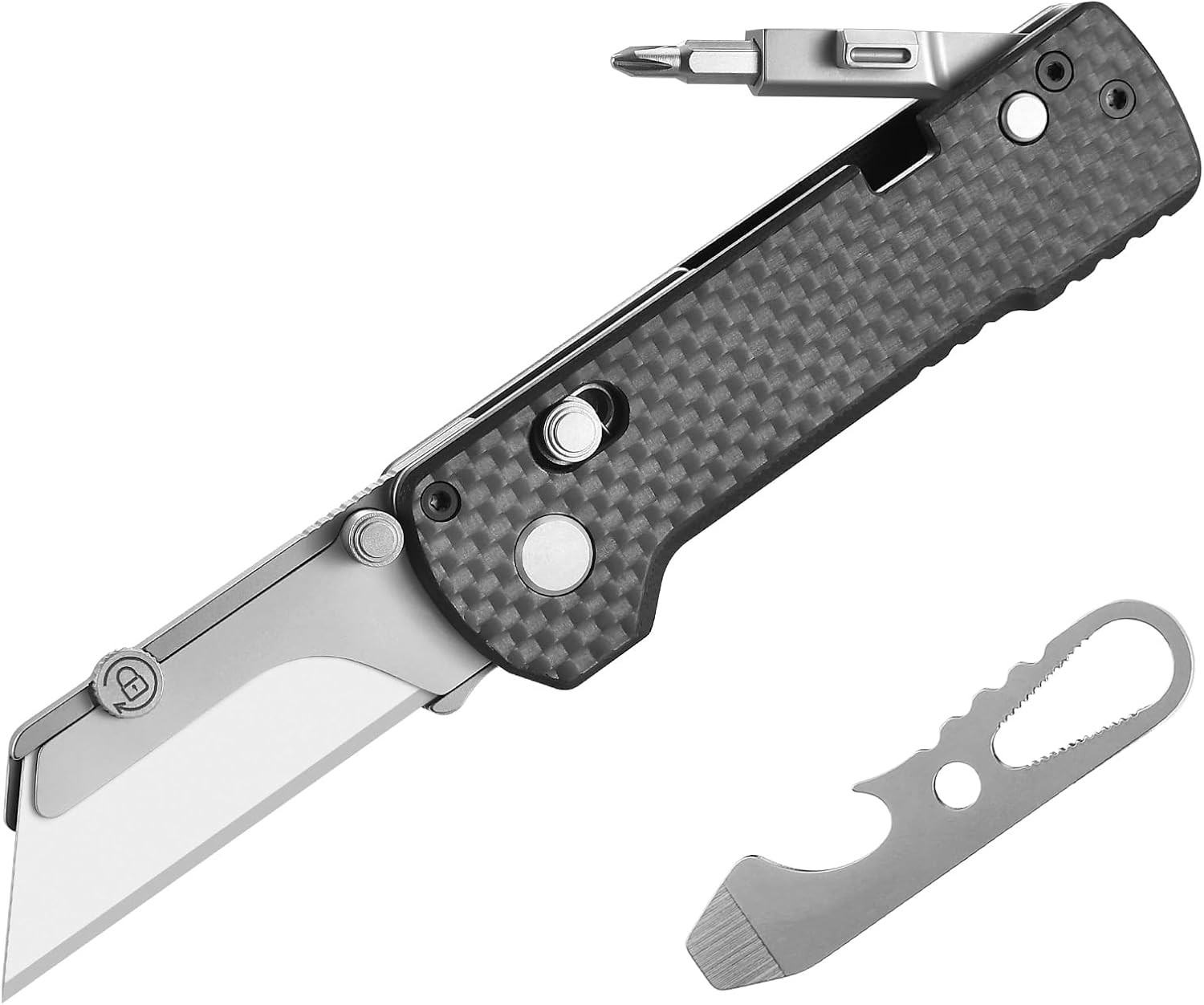 OKNIFE U1 Pro Multitool Folding Utility Knife with Folding Screwdriver, Quick Ch