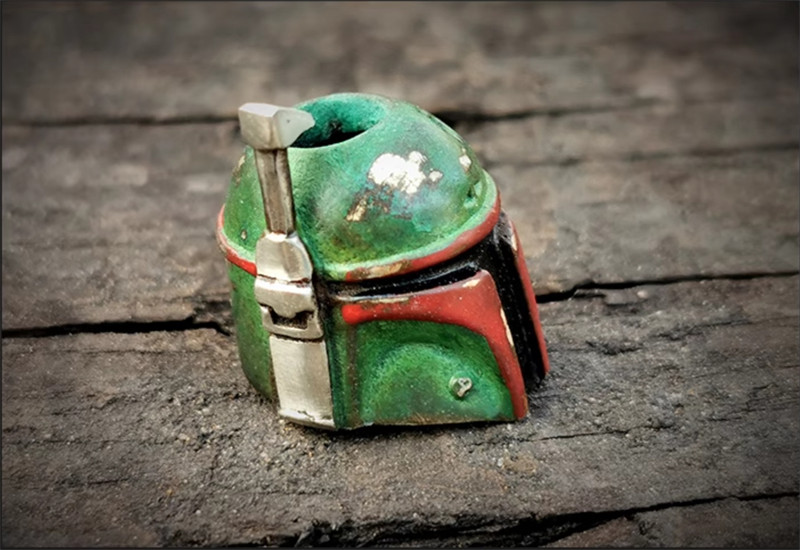 Boba Fett EDC Knife Pendant Outdoor Paracord Lanyard Bead 1PC Handmade Outdoor