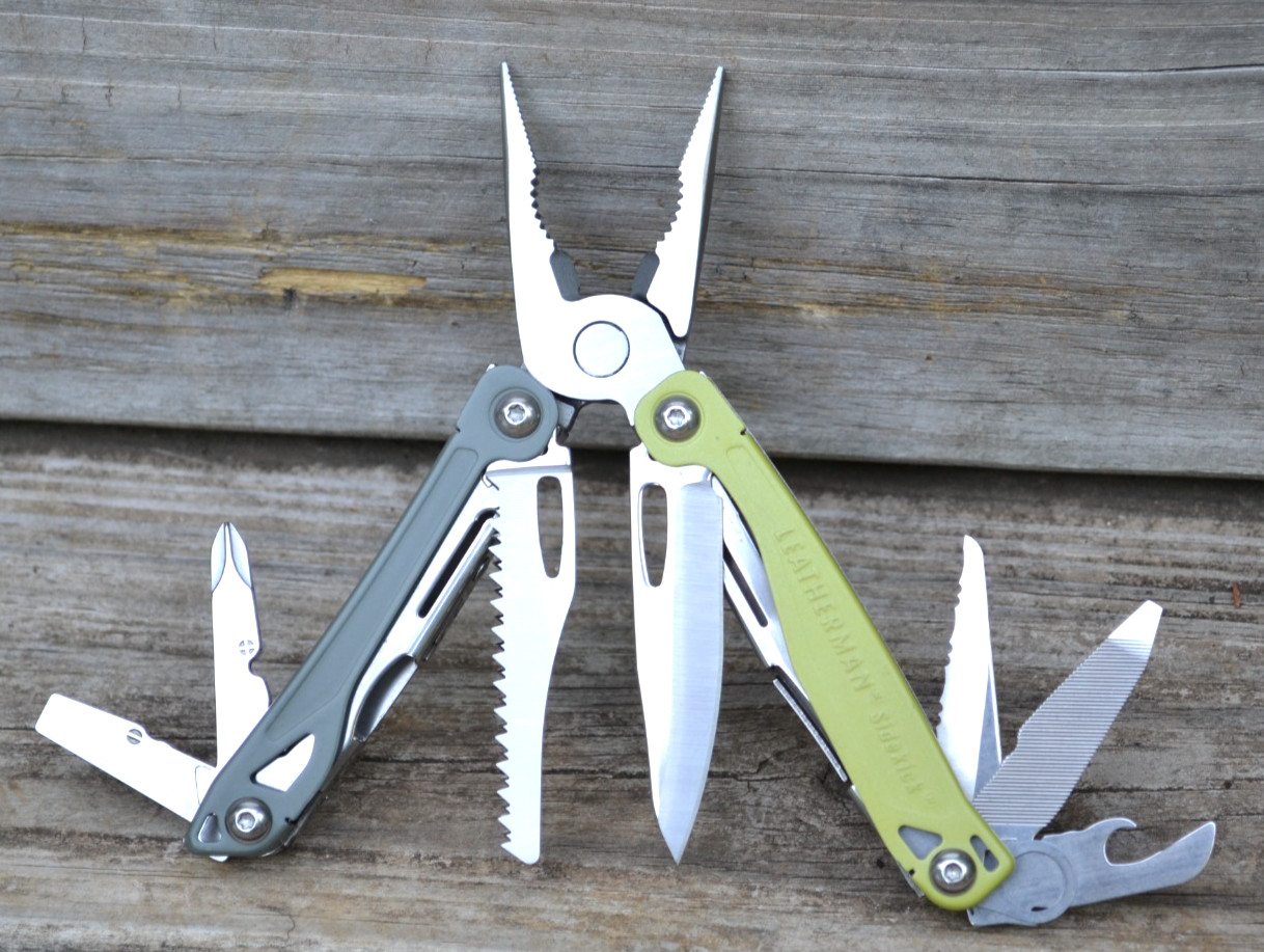 Leatherman SideKick Stainless Steel Green Multi-tool Knife Pocket Clip-New Other