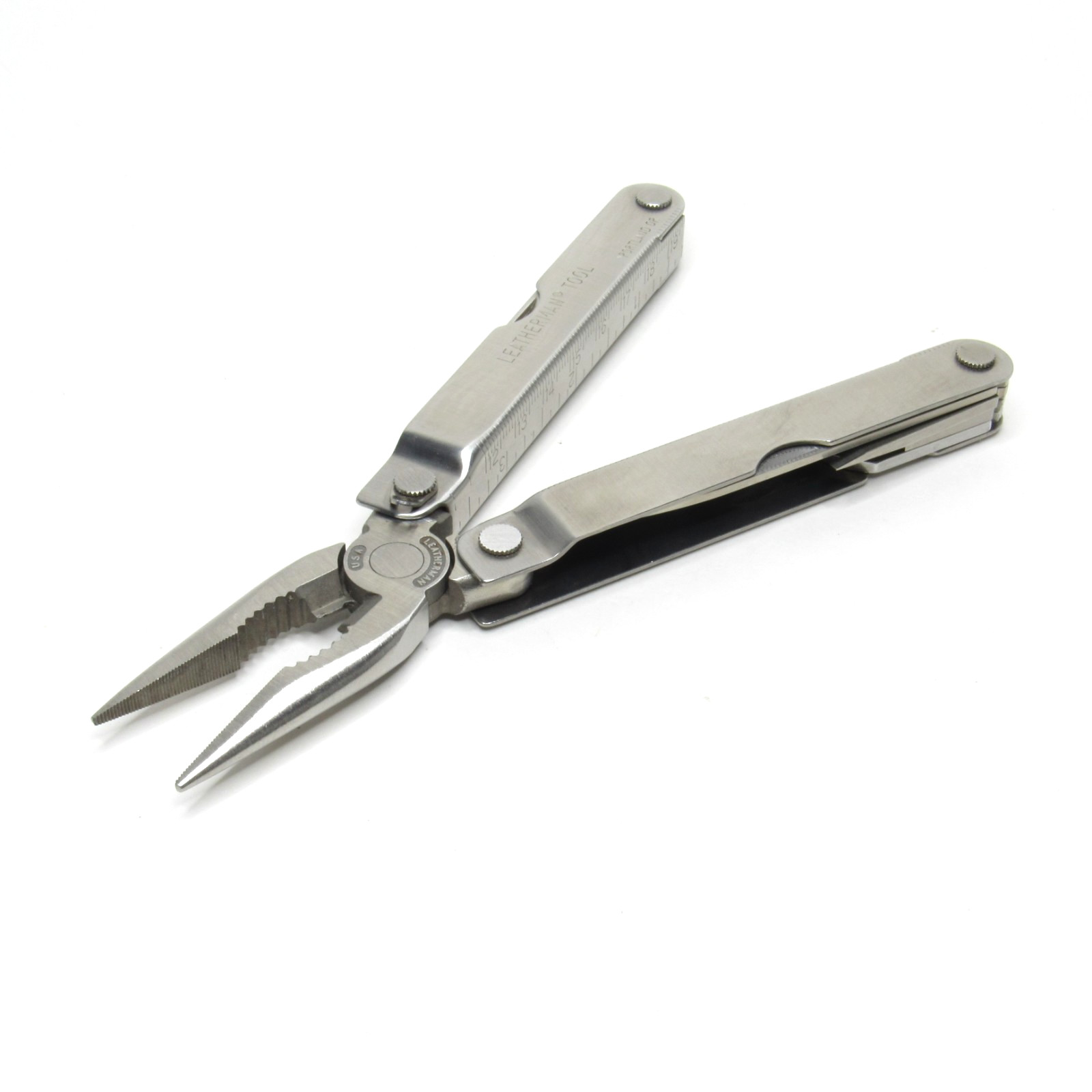 Leatherman Multi Tool w/ Leather Case Cabela’s Portland OR 09/96 Stamp Vintage