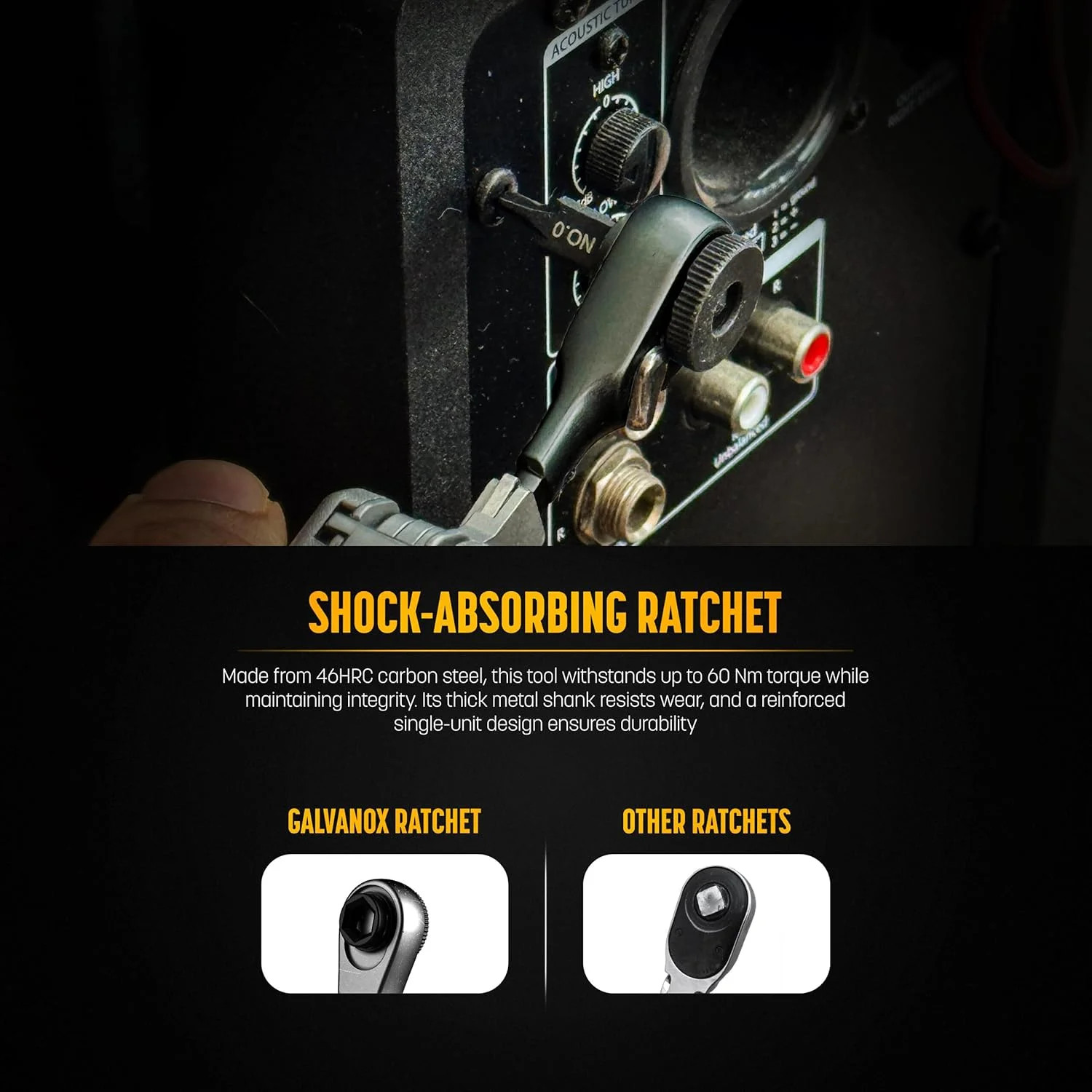 Galvanox Flat-end Ratchet Driver Designed for Leatherman Models – Compatible wit